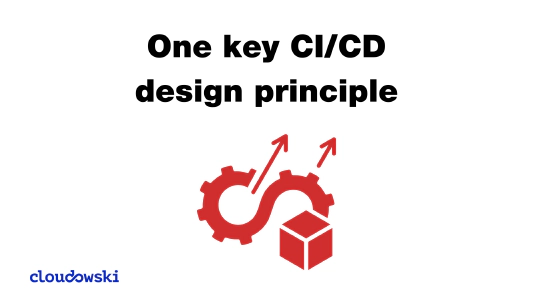 What is one CI/CD design principle that makes a huge difference?